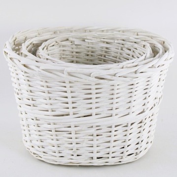 КОРЗИНА ПЛЕТЕНАЯ КОРЗИНА ЦВЕТОЧНАЯ КРЫШКА S