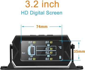 Система контроля давления в шинах Tpms, работающая на солнечной энергии