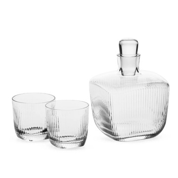 Komplet do whisky KROSNO Perfect Serve Gentleman karafka +2 szklanki