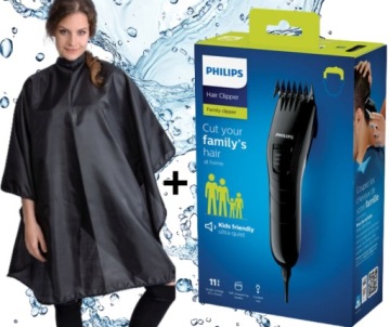 Машинка для стрижки волос PHILIPS 11 ДЛИНА ... КОМПЛЕКТ С ФАРТУКОМ