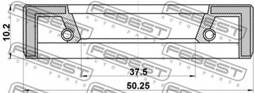 KROUŽEK TĚSNĚNÍ FEBEST 95FAY-39501012X