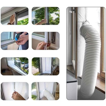 USZCZELKA OKIENNA DO PRZENOŚNYCH KLIMATYZATORÓW SUSZAREK DO BIELIZNY 4M