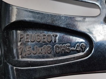 PEUGEOT 3008 II 5008 II ДИСКИ 7.5X18 ET49 ЛЕТО 225/55/18