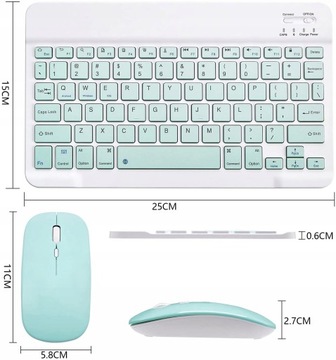 Тонкий беспроводной комплект из клавиатуры и мыши, тонкий, эргономичный с Bluetooth