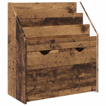 vidaXL Книжкова полиця для дітей Старе дерево 60 x 29,5 x 69 см