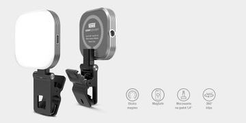 Светодиодная лампа для смартфона Newell Sunny с магнитным зажимом 3000 К - 6500 К