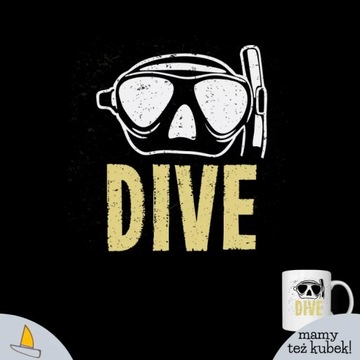 Мужская темно-синяя футболка Dive XL