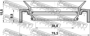 GUFERO (40X75X10X15.5) KIA SORENTO 2002-2006