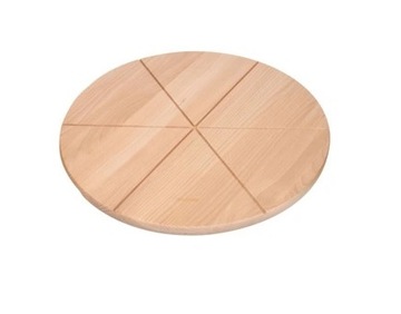 DESKA DO PIZZY DREWNIANA Z ROWKIEM 35cm
