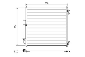 CHLADIČ KLIMATIZACE LAND ROVER