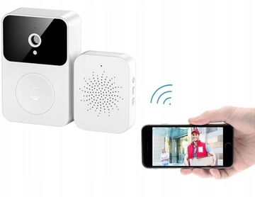 DZWONEK BEZPRZEWODOWY KAMERA WIDEO DOMOFON WIFI 2K 3MP IP65 WYKRYWANIE