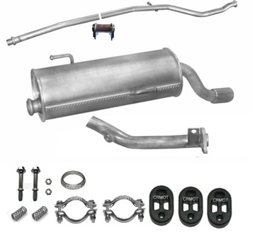 Peugeot 206 1,1 1,4 tlumik rura komplet zestaw