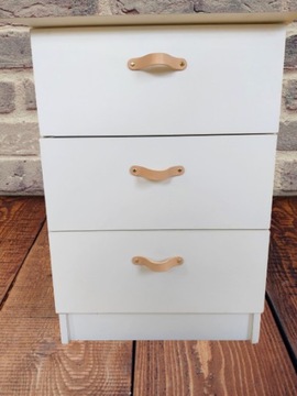 МЕБЕЛЬНАЯ РУЧКА КОЖАНАЯ, НАТУРАЛЬНЫЙ ЦВЕТ JUCHT 185 ММ