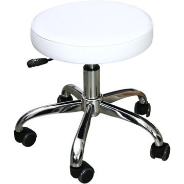 Taboret do pedicure do gabinetu, chrom