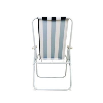 УДОБНЫЙ СКЛАДНОЙ САДОВЫЙ СТУЛ ПЛЯЖНЫЙ СТУЛ ATENA 73 см СИНИЙ И БЕЛЫЙ