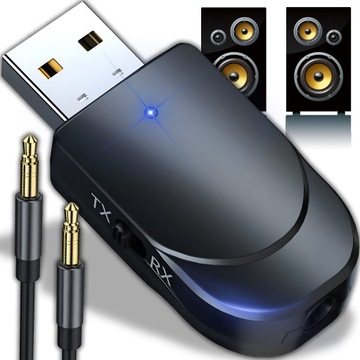 ЗВУКОВОЙ ПРИЕМНИК АДАПТЕР BLUETOOTH USB + AUX MINIJACK