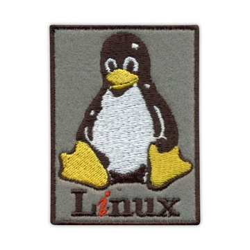 Naszywka Pingwin LINUX haft - informatyczny gadżet