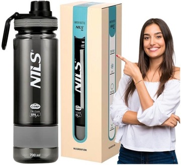 Butelka tritanowa na wodę BPAfree 700ML NILS BIDON