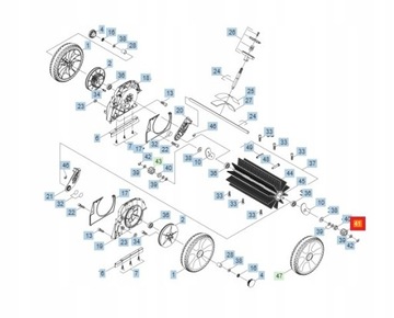 Левая звездочка подметальных машин KM 70/15C 70/20C Karcher