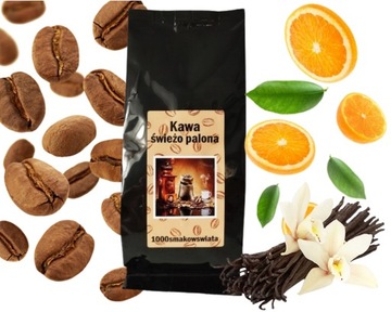 POMARAŃCZOWO - WANILIOWA kawa ziarnista SMAKOWA (100 g) mielona