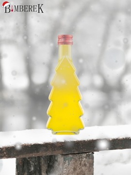 Рождественская бутылка РОЖДЕСТВЕНСКАЯ ЁЛКА 500МЛ для ликерных настоек вина РОЖДЕСТВЕНСКОЕ УКРАШЕНИЕ