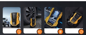 Автомобильный компрессор 12 В 230 В Feegar КОМПРЕССОР ПОРТАТИВНЫЙ НАСОС для светодиодных колес