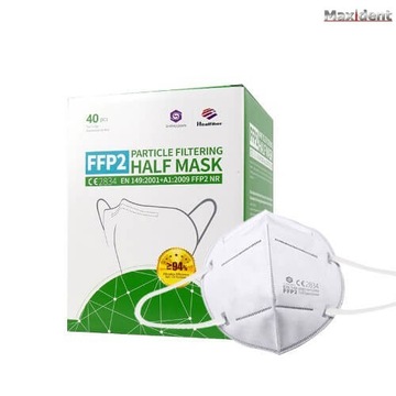 Maska przeciwpyłowa healfiber ffp2 x40