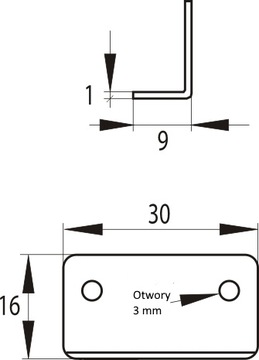 Замок мебельный квадратный fi19 RIGHT на один ключ #D20