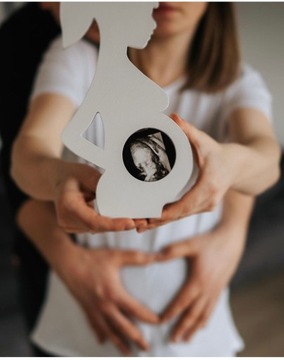 ЖИВОТ - 14 цветов - Ультразвуковая рамка для детского душа, фото рождения ребенка