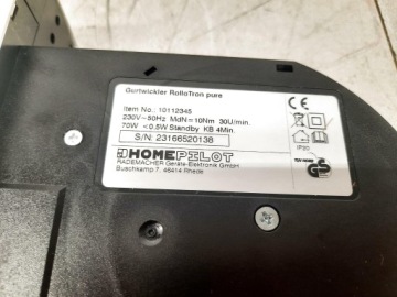 N3 Электрический механизм натяжения рулонных штор HOMEPILOT 10112345 23 мм 45 кг белый