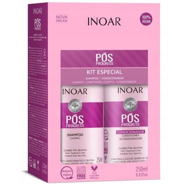 Inoar POS ZESTAW SZAMPON + ODŻYWKA Po Keratynowym Prostowaniu 250x2