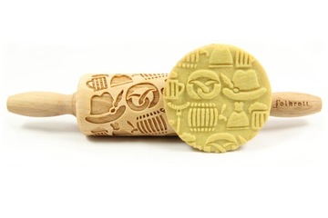 Гравированная скалка с узором ОКТОБЕРФЕСТ