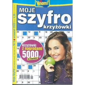 Krzyżówki Wiem! MOJE SZYFRO krzyżówki 9/2022