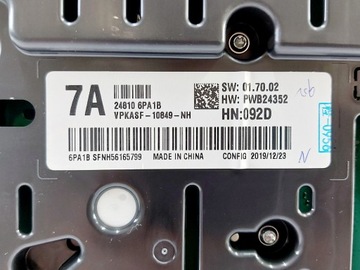 JUKE II F16 1.0 DIG-T PŘÍSTROJOVÁ DESKA BUDÍK UK 20R.