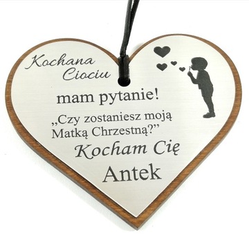 PYTANIE CIOCIU CZY ZOSTANIESZ MOJĄ MATKĄ CHRZESTNĄ