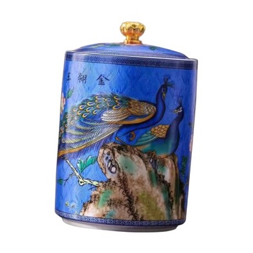 Porcelanowy słoik na herbatę z hermetyczną po