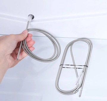 НАБОР ДЛЯ ЧИСТКИ ХОЛОДИЛЬНИКА ЗАСОРЕННЫЙ СЛИВ ЩЕТКА ШПРИЦ ШЛАНГ