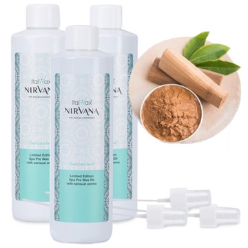 ZESTAW OLEJEK ITALWAX NIRVANA PRZED DEPILACJĄ 2+1 gratis