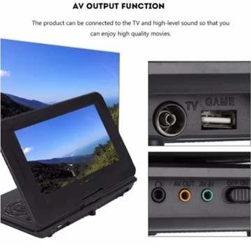 13.9 cala HD Przenośny odtwarzacz DVD