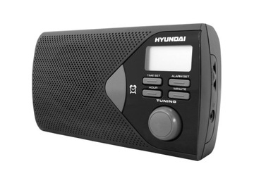 1 szt. Radio przenośne HYUNDAI PR200B wyświetlacz LCD, zegar, budzik, AUX c