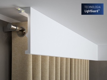 Защитная планка, закрывающая карниз, чехол для установки карниза 18х200см