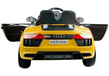 Автомобиль на аккумуляторе Audi R8 Spyder Yellow Electric Car для детей