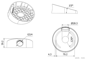 КРОНШТЕЙН КАМЕРЫ DS-1259ZJ(ЧЕРНЫЙ) Hikvision