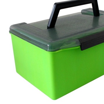 Pudełko na przynęty Pudełko do przechowywania sprzętu na przynęty Wędkarstwo słodkowodne, morskie, zielone