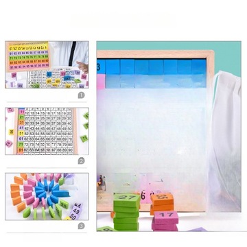 СТО МАТЕМАТИЧНЫХ ИГРУШЕК Интеллектуальная математическая доска ДЕРЕВЯННАЯ МАТЕМАТИЧЕСКАЯ ИГРУШКА