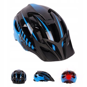 LED KASK Rowerowy kolarski Na Rower 54-63 cm