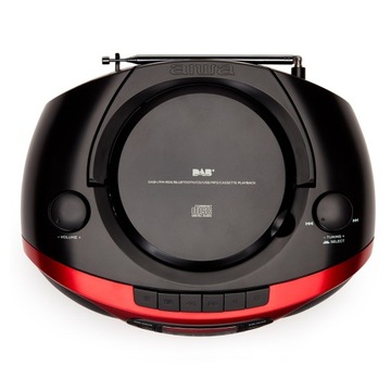 БУМБОКС ЗВУКОВОЙ RUNTER AIWA BBTC-660DAB/RD DAB+ BLUETOOTH CD FM БУДИЛЬНИК