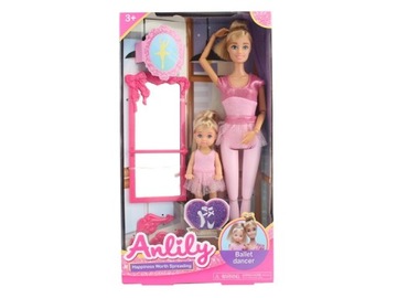 LALKA ANLILY 30 CM. BALERINA Z DZIECKIEM