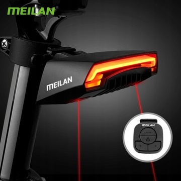 Meilan X5 Велосипедный задний фонарь с дистанционным управлением