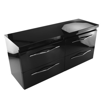 Szafka łazienkowa wisząca szuflady toaletka 120cm